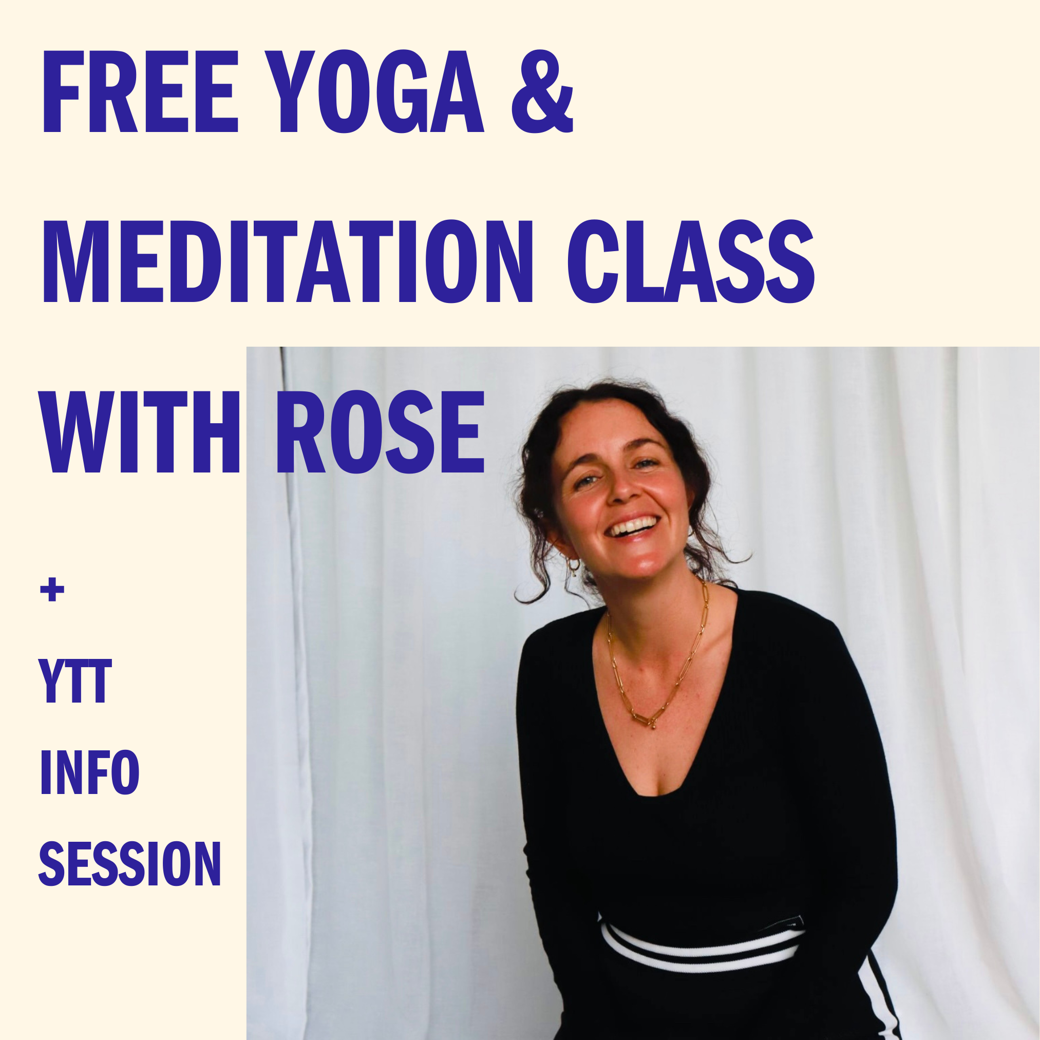 Free Yoga & Meditation Class +  In-person YTT info session