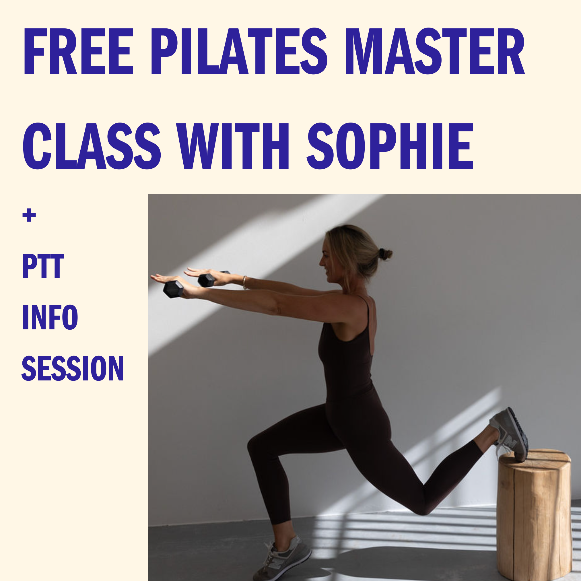 Free Pilates masterclass + Pilates Training info session | Sat 9th Dec